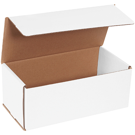 10 x 5 x 4" White Corrugated Mailers