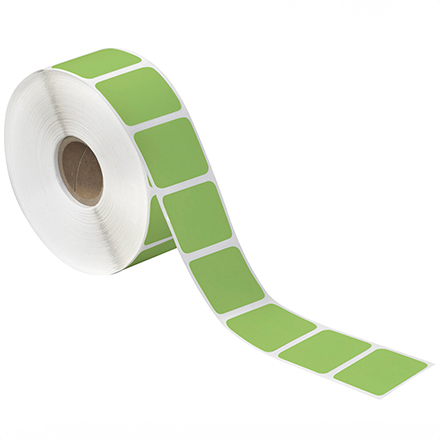 1 <span class='fraction'>1/2</span> x 1" Green Desktop Direct Thermal Label